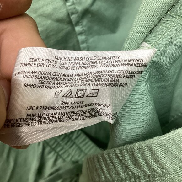 GAP Women's Drawstring Elastic Waist‎ Linen Pull on Pant - Picture 10 of 10